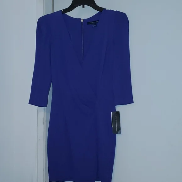 blue violet color dress Basics Reversible Skater Dress
